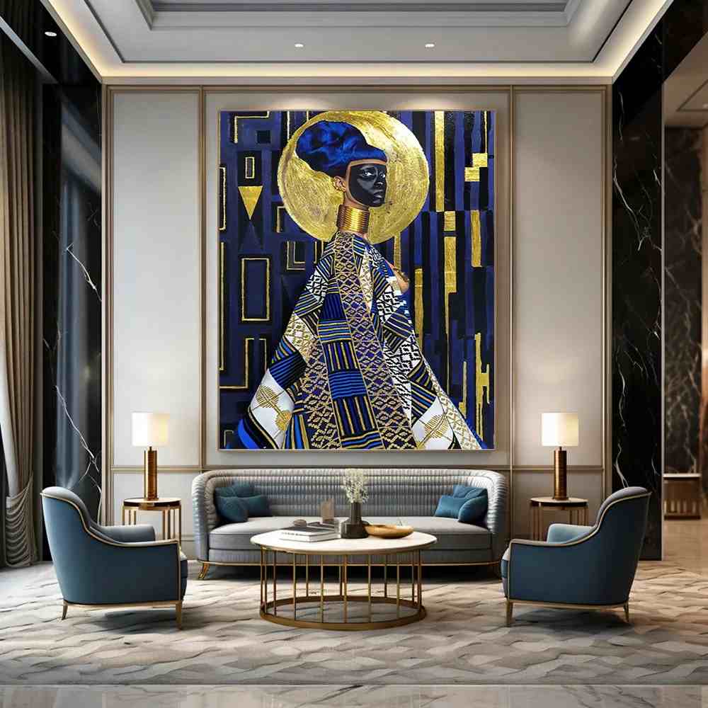 Figure Original Handmade Abstract Canvas Wall Art for Office 13HAV